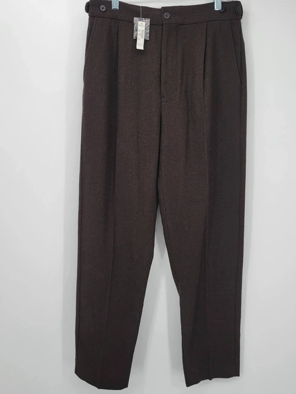Madewell Officer Pants in Wool Blend  NX967 Size 30 NEW Chocolate